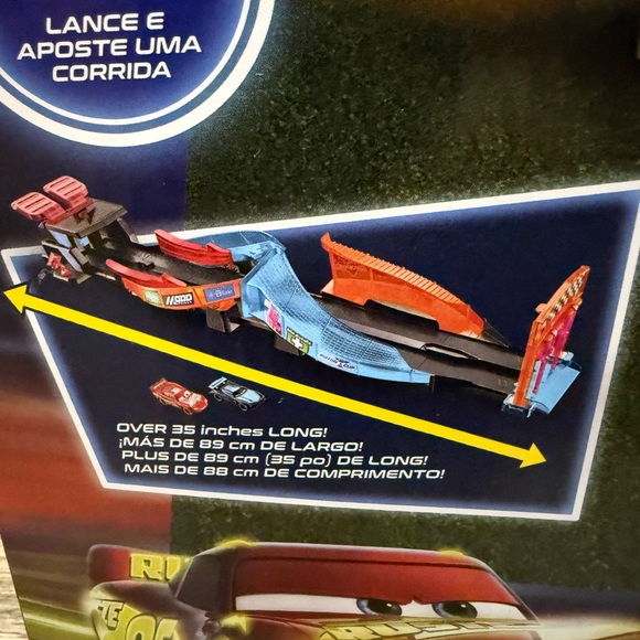 New in Box Disney and Pixar Cars Glow Racers
Launch & Criss-Cross Playset - Picture 7 of 9